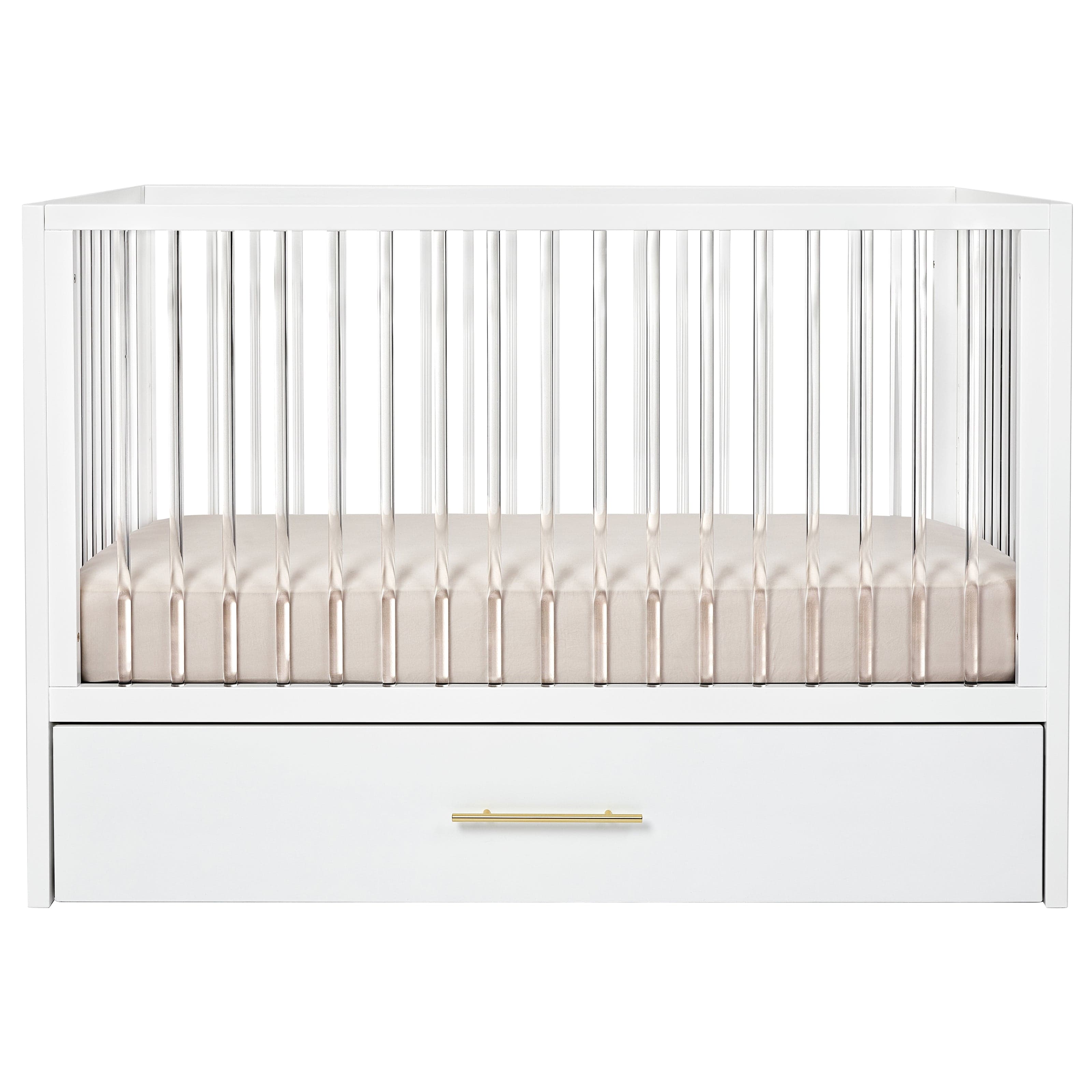 Hush Crib with Trundle Gold Handle
