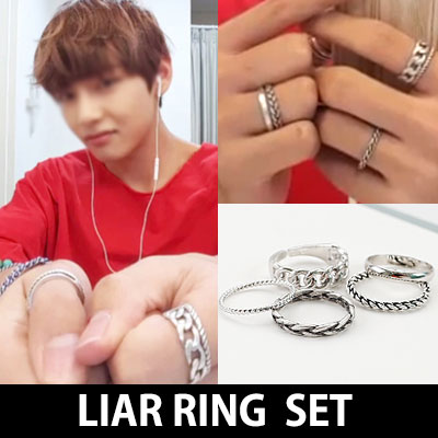 BTS st.VのFAHION STYLE!LIAR RING 5個SET