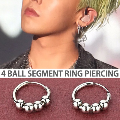 [unisex][1ea]BIGBANG GD/g-dragon st. 4ボールセグメントリングピアス