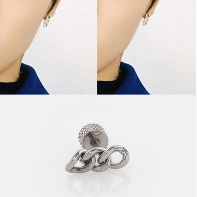  NCT-Jaehyun st. ショートチェーンピアス(3color)