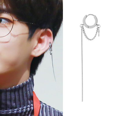 [UNISEX] VICTON/THE BOYZ st. チェーンレイヤードリングピアス (3type)