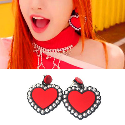 BLACKPINK/LISA st. ビッグハートパールピアス