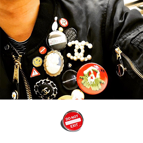 [UNISEX] GD/BIGBANG/g-dragon st. DO NOT EXIT バッジ 