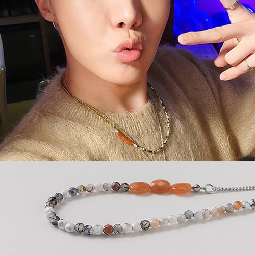 BTS/防弾少年団/J-hope/ホソク st. ストーンチェーンネックレス (2size)