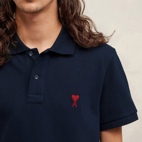 [AM] 刺繍Tシャツ/半袖