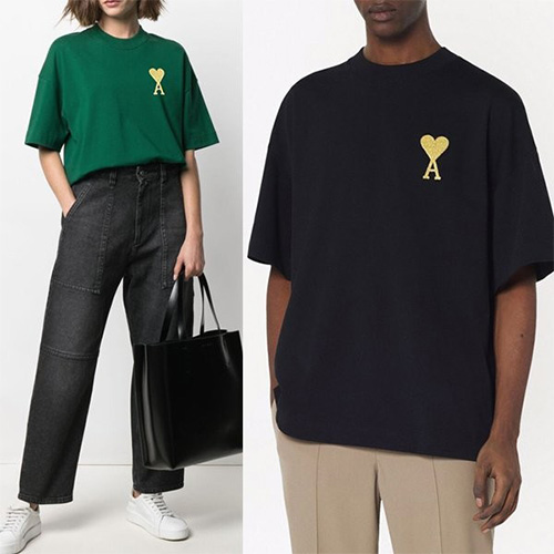 [AM] ゴールドハートTシャツ/半袖 