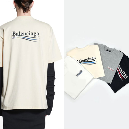 [BLCG] ウェイブ刺繍ロゴTシャツ/半袖