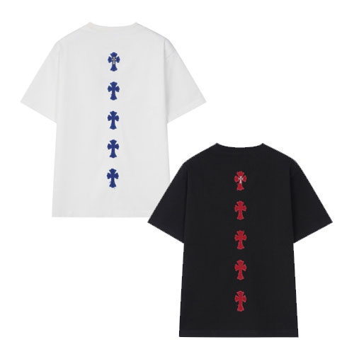 [CH] カラークロスラインTシャツ/半袖