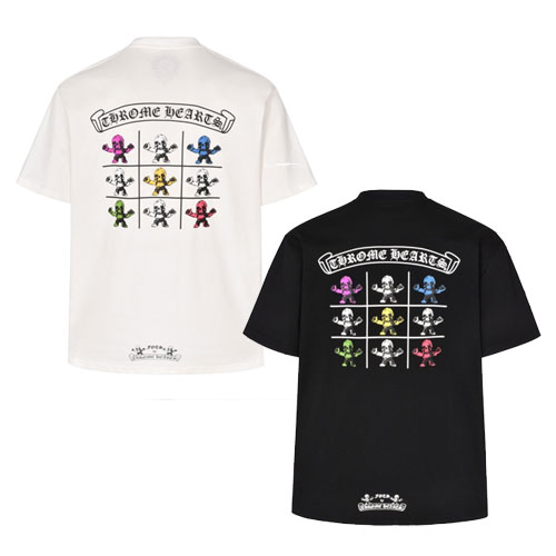 [CH] マルチスカルクロスTシャツ/半袖